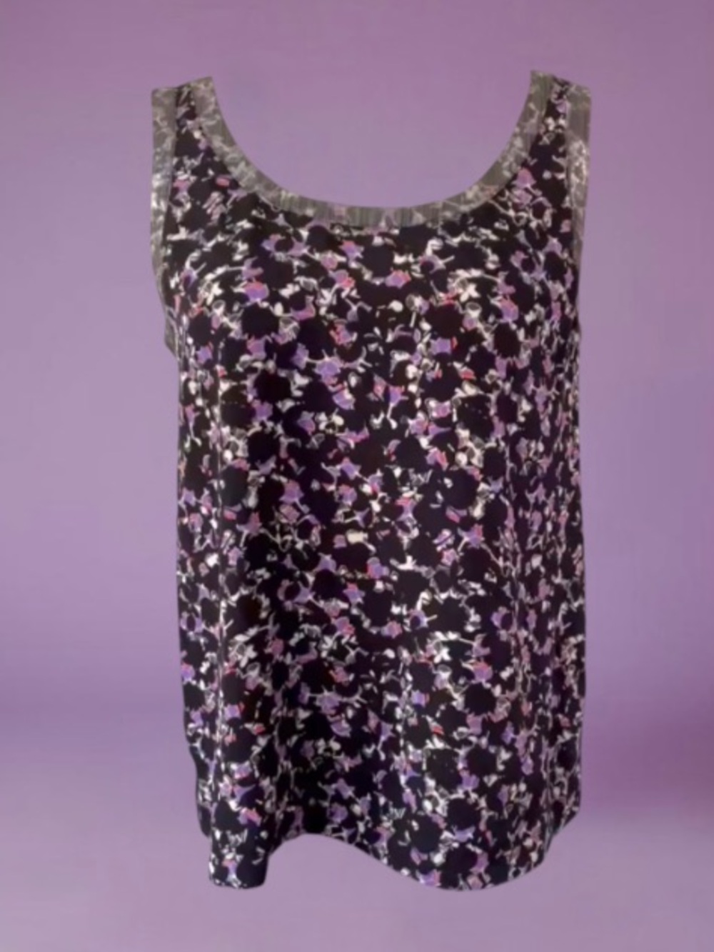 MARC JACOBS Silk Metallic Print Top Size Medium